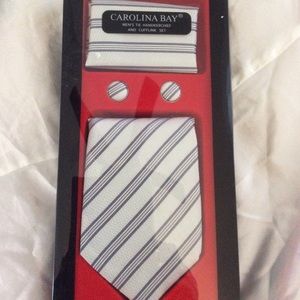 Carolina Bay Satin Stripe Unisex Tie Set